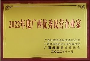 2022年度广西优秀民营企业家